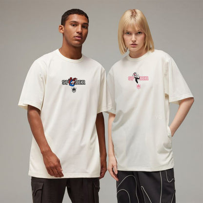 Spider-Man & Spider-Gwen Embroidered Couple T-Shirts | Premium Cotton Marvel Tee