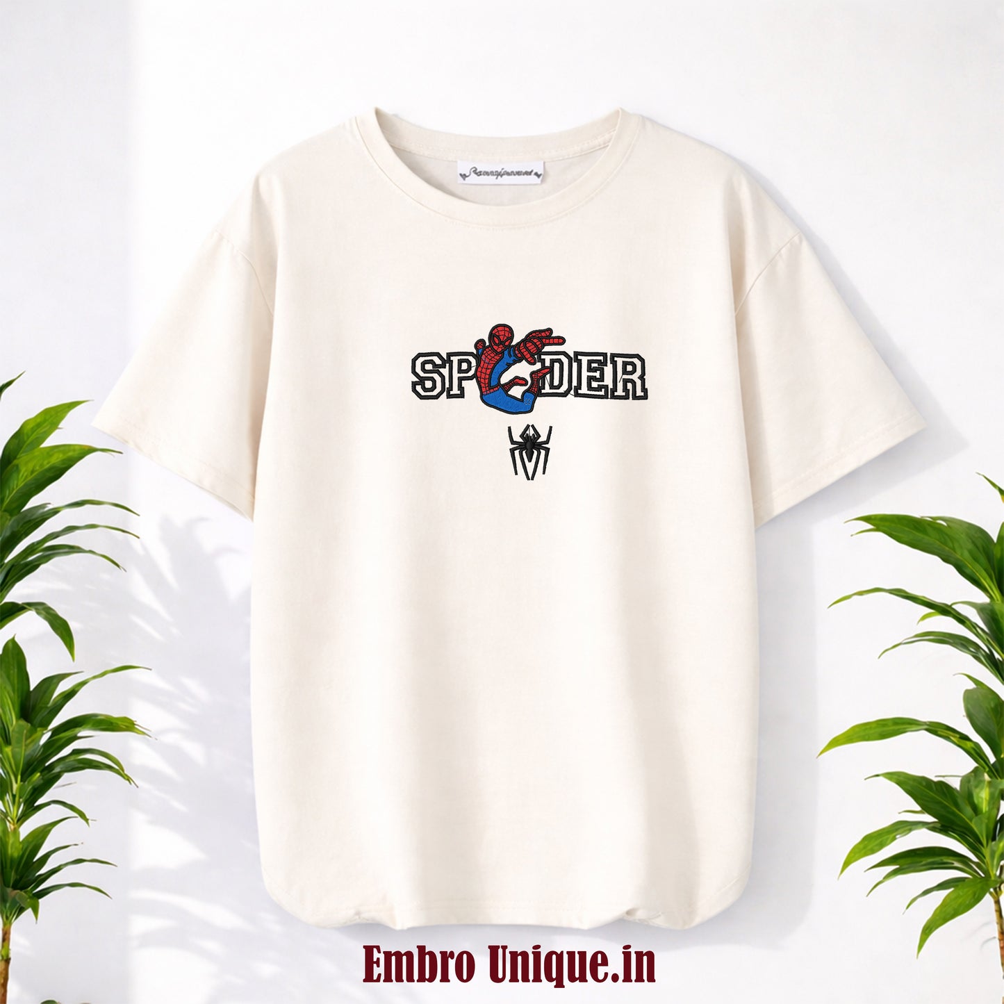 Spider-Man & Spider-Gwen Embroidered Couple T-Shirts | Premium Cotton Marvel Tee