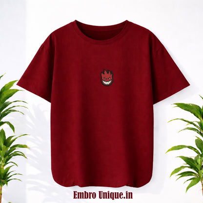 Spitfire Wheels Devil Head Spitfire Wheels Devil Head Embroidery T Shirt