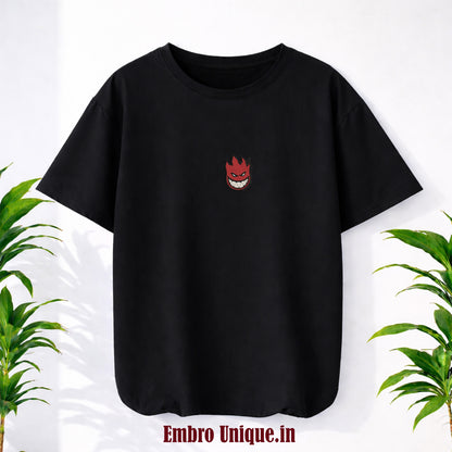 Spitfire Wheels Devil Head Spitfire Wheels Devil Head Embroidery T Shirt