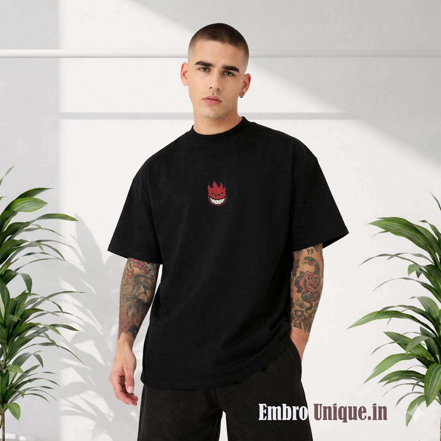 Spitfire Wheels Devil Head Spitfire Wheels Devil Head Embroidery T Shirt