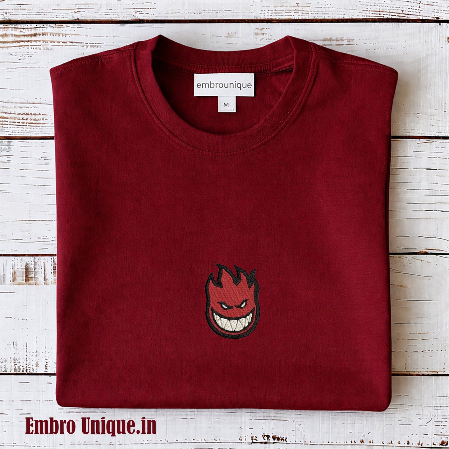 Spitfire Wheels Devil Head Spitfire Wheels Devil Head Embroidery T Shirt