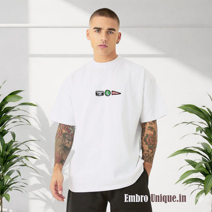 Vacation & Travel Essentials Icons Embroidery T Shirt