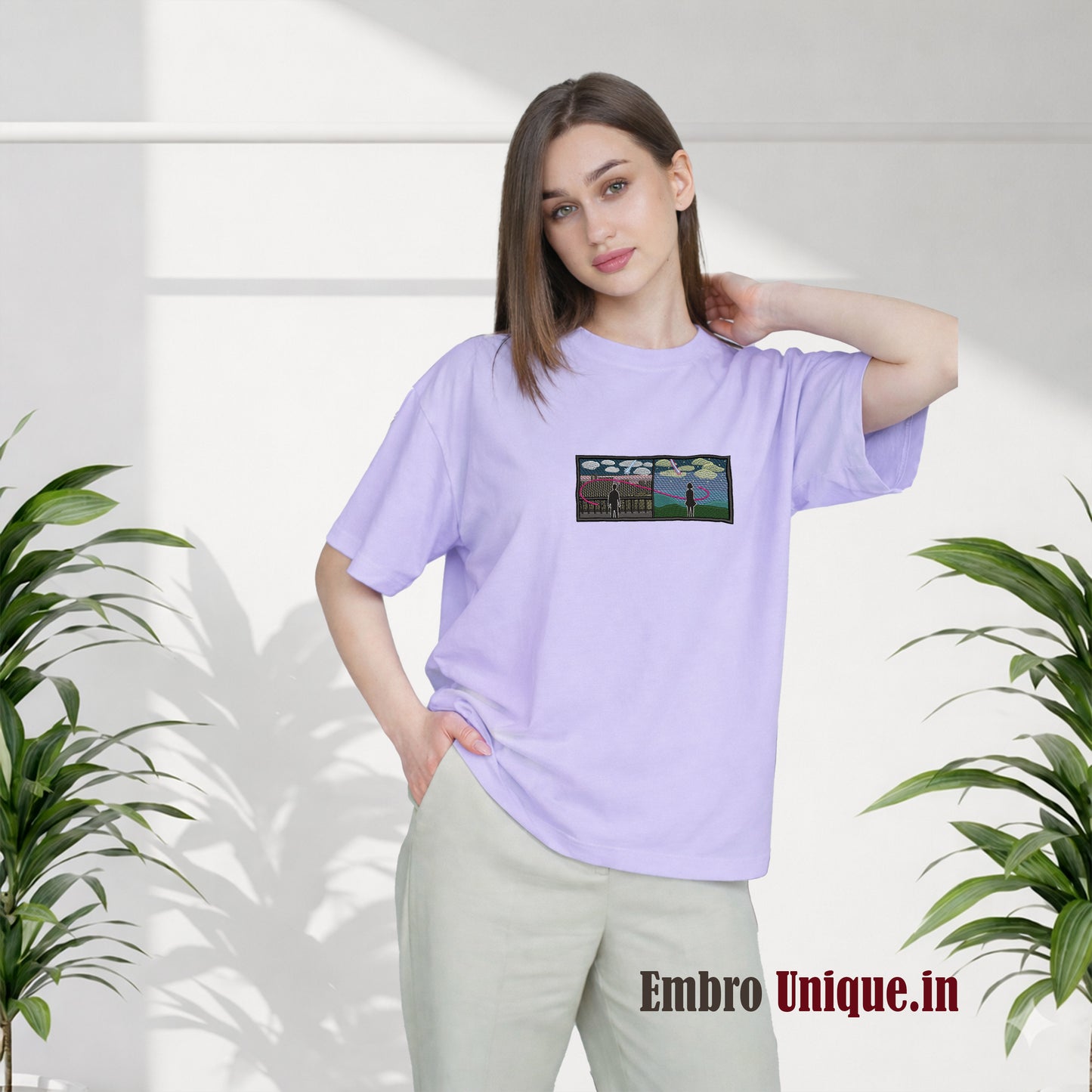 Your Name Anime Embroidery T Shirt